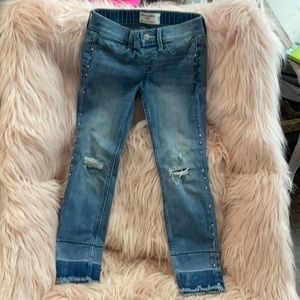 Abercrombie kids girls jean leggings sz7/8